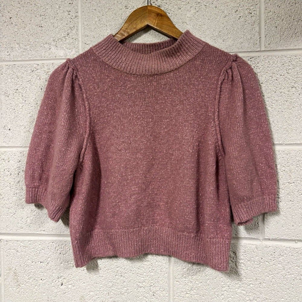 Free People Pink Knit Pullover Sweater Women's Small
